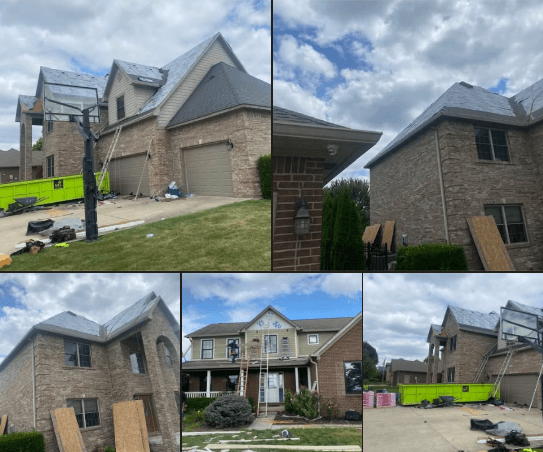 Roofing work